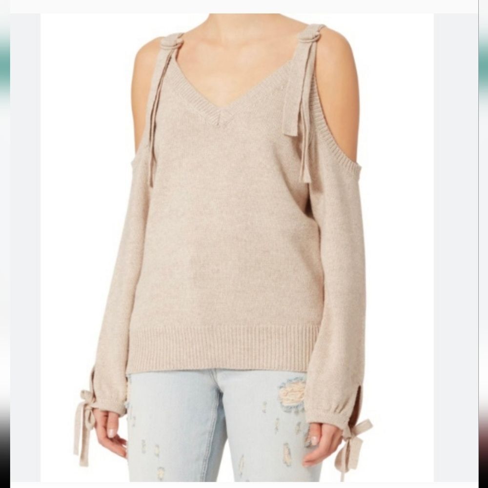 Intermix Sia Cold Shoulder Sweater Size XS/P Wool Cashmere